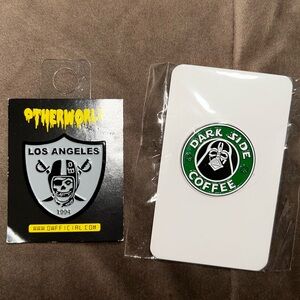 Raiders/Darth Vader Enamel Pins